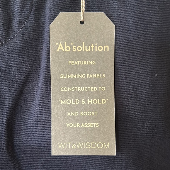 Wit and Wisdom navy blue pants, size 0, NWT - Picture 6 of 7